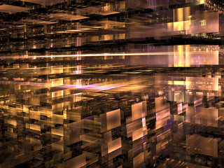 Abstract fractal background, computer-generated illustration.