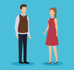 Fototapeta premium professional businesspeople wearing elegant clothes with hairstyle