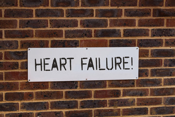 Fototapeta na wymiar Word writing text Heart Failure. Business photo showcasing the severe failure of the heart to function properly