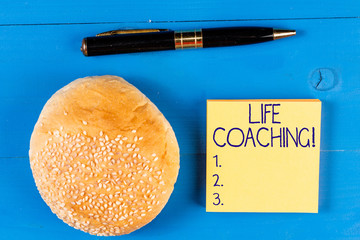 Handwriting text Life Coaching. Conceptual photo a demonstrating employed to help showing attain...