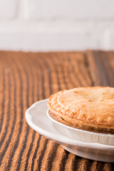 Small sweet apple pie dessert
