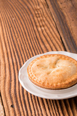 Small sweet apple pie dessert