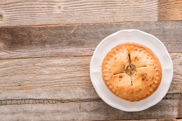 Small sweet apple pie dessert