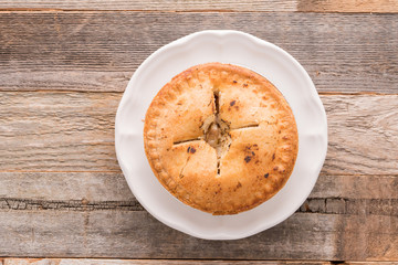 Small sweet apple pie dessert
