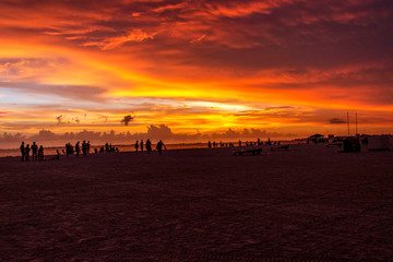 Fort Myers July 4th Beach Sunset