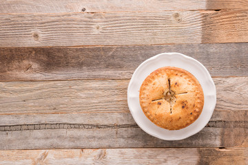 Small sweet apple pie dessert