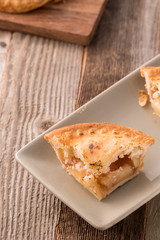 Small sweet apple pie dessert