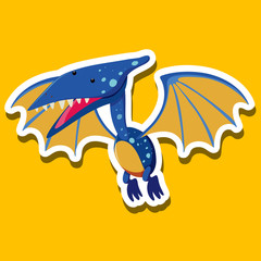 A Pteranodon sticker character © brgfx