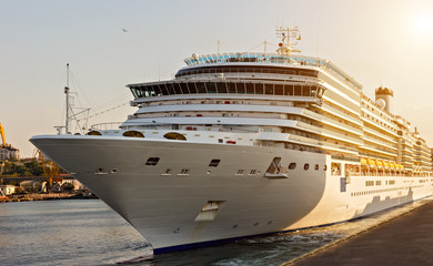 cruise ship in the sea