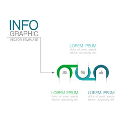 Vector iInfographic template for business, presentations, web design, 3 options.