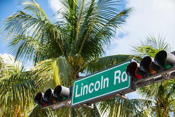 Lincoln Road stock photo Miami Beach