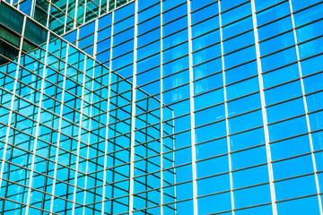 Fototapeta na wymiar Modern office building detail,glass surface