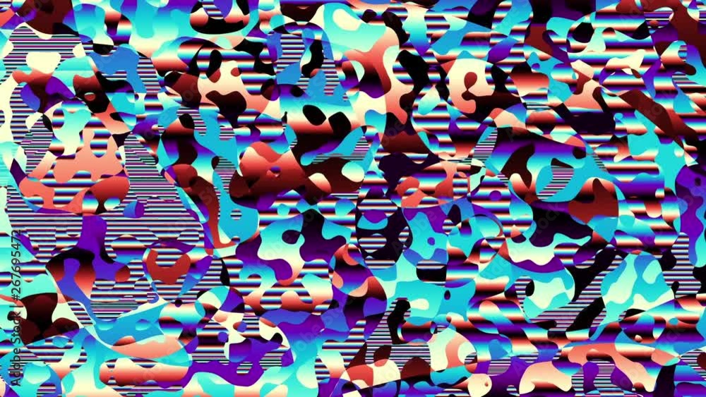 Poster abstract fast flickering texture with artifacts codec. looping video interference footage. imitation