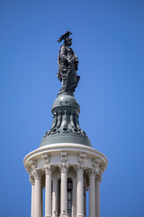 Statue of Freedom at the top of the US Capitol