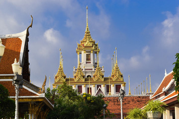 Fototapeta premium Iron Monastery Ratchanatdaram Temple Bangkok 