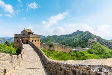 Papier Peint photo Lavable Mur chinois The Great Wall of China at Jinshanling