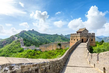 Foto op Canvas De Grote Muur van China bij Jinshanling © ABCDstock