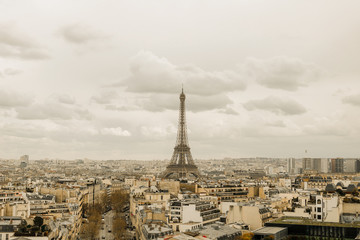 Top of Arc de Triomphe - obrazy, fototapety, plakaty