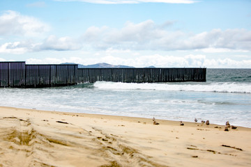 US Mexican Border Wall Darting Into the Ocean 15