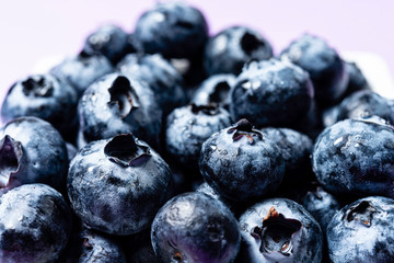 Blueberry. Fresh berries on white background.