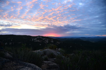 Obraz premium sunset in the mountains