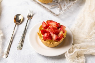 Strawberries tart