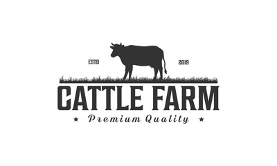 Angus farm vintage logo