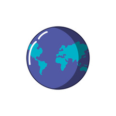 world planet earth isolated icon