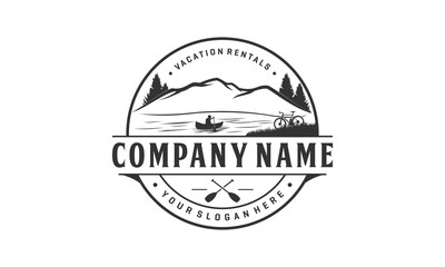 Vacation rental logo design, outdoor logo