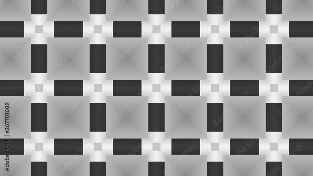 Poster transforming simply grid of squares. symmetric geometric pattern looping footage.