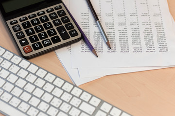 Financial statement accounting analysis concept