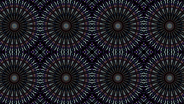 Transforming symmetric abstract pattern. Futuristic abstract background. Looping footage.
