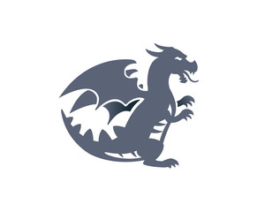Dragon Silhouette Logo