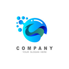 bird logo , bird and babble, water drop icon