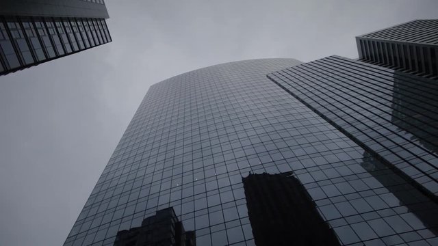 Seattle Downtown Buildings Slow Motion 3