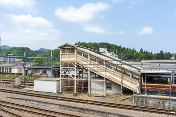 Fototapeta na wymiar 東京郊外の鉄道駅