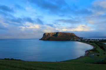 The Nut at Stanley Tasmania after late afternoon rain