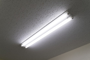 オフィスの天井　蛍光灯　3波長形電球　フリッカーが出る　旧タイプ　