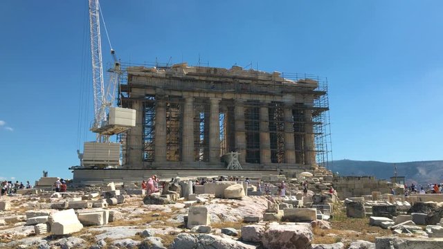 Acropolis under conservation
