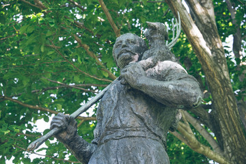 エドウィン・ダン銅像（Statue of Edwin Dun）