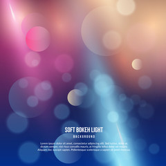 Blur Bokeh light soft circle multicolor beautiful soft color