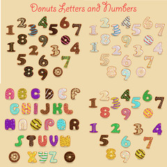 Colorful Donuts Alphabets