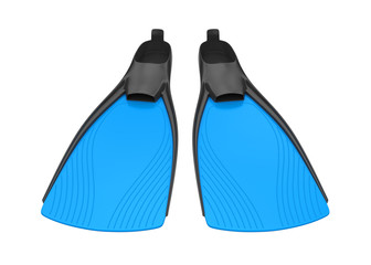 Scuba Fins Isolated