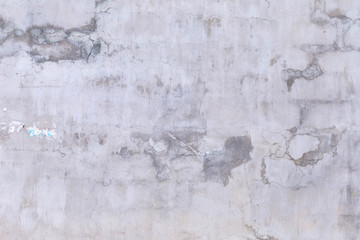 plastered brick wall with whitewash,with sloppy brick and crumbling whitewash,taken on a Sunny spring day