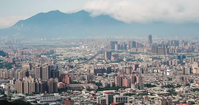 The mountain in the 4K time-lapse