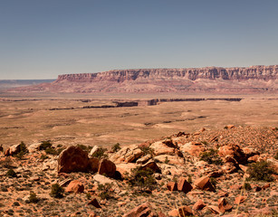 A road trip through Arizona lead us through the Marble Canyon, open desert, Indian reservations and wild life with colorful rock formations and blue sky
