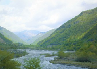 Obraz premium lake in the mountains
