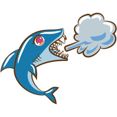 Naklejka premium illustration of cartoon fish