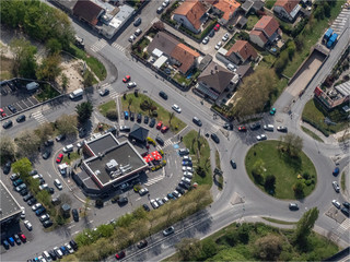 vue aérienne de Bry-sur-Marne à l'est de Paris