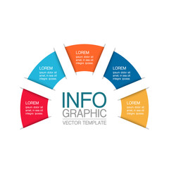 Vector iInfographic template for business, presentations, web design, 5  options.